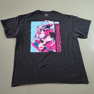 My Hero Academia Crunchyroll Mens XL Black Graphic T-Shirt Anime Deku All Might